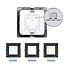 Square LED downlight 6W adjustable colour temperature - 120 x 120mm black