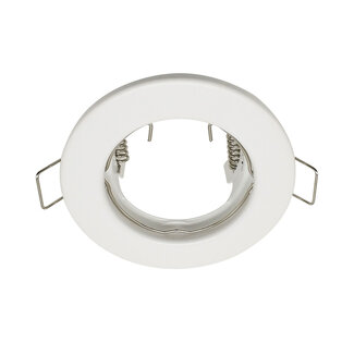 Vix modern round recessed spotlight in white