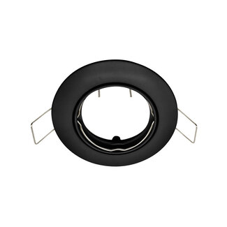 Ash modern adjustable recessed spotlight in black
