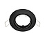 Fox modern round adjustable recessed spotlight in black
