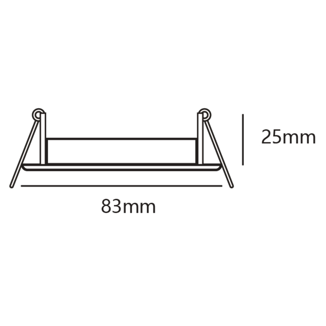 Modern round adjustable recessed spotlight black - Fox