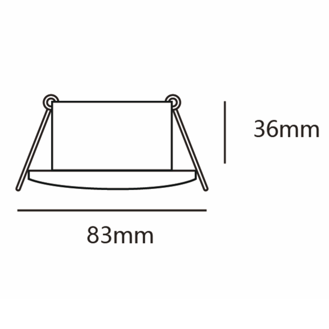 Modern recessed spotlight black IP44 - Rex