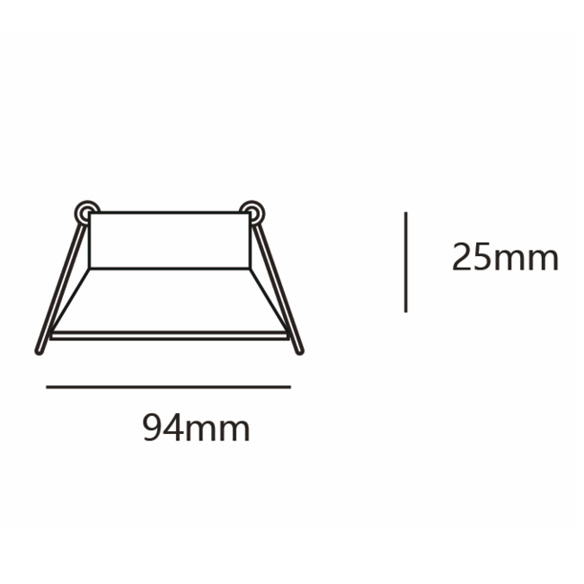 Round tiltable downlight black - Rae