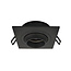 Modern black adjustable square recessed spotlight Beau