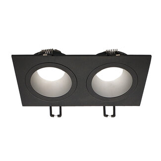 Ada modern 2-light square recessed spotlight