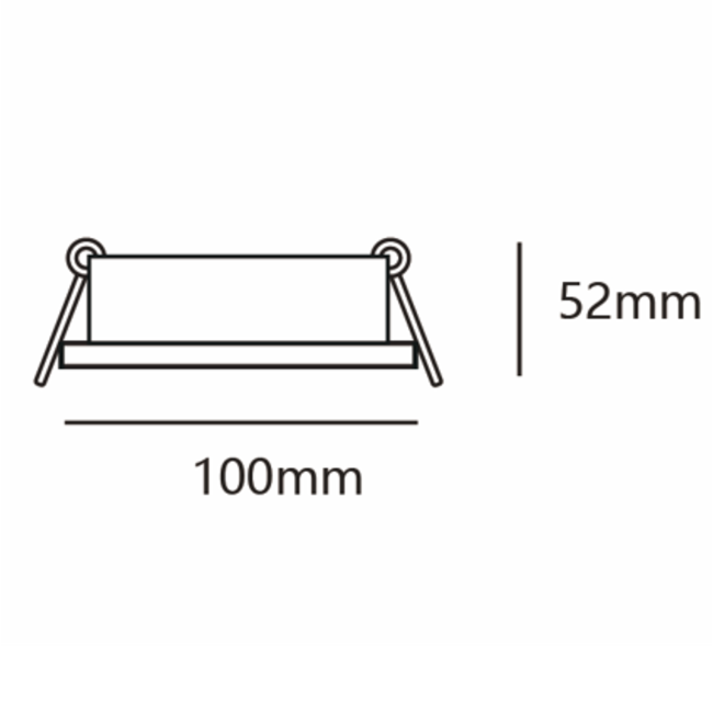 Modern tiltable recessed spotlight black with white - Ace