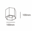 Noa designer surface-mounted spotlight in black
