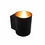 Modern wall lamp black with gold interior - Jen