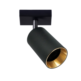Modern ceiling spotlight Nala - black and gold