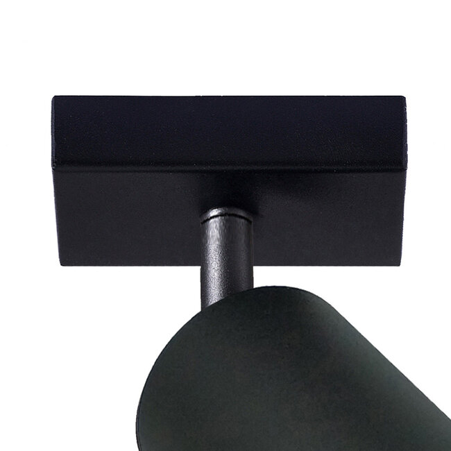 Modern ceiling spotlight black with gold - Nala