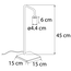 Modern table lamp black - Kent