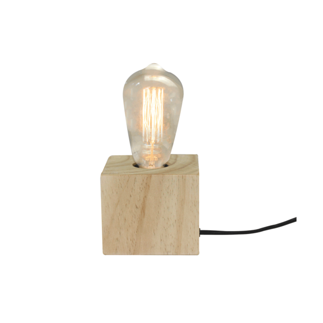 Rustic wooden table lamp - Aspen