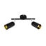 Ceiling lamp Cody 2-light in black and gold