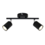 Modern 2-light ceiling lamp Mitch in black