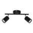 Modern 2-light ceiling lamp Mitch in black