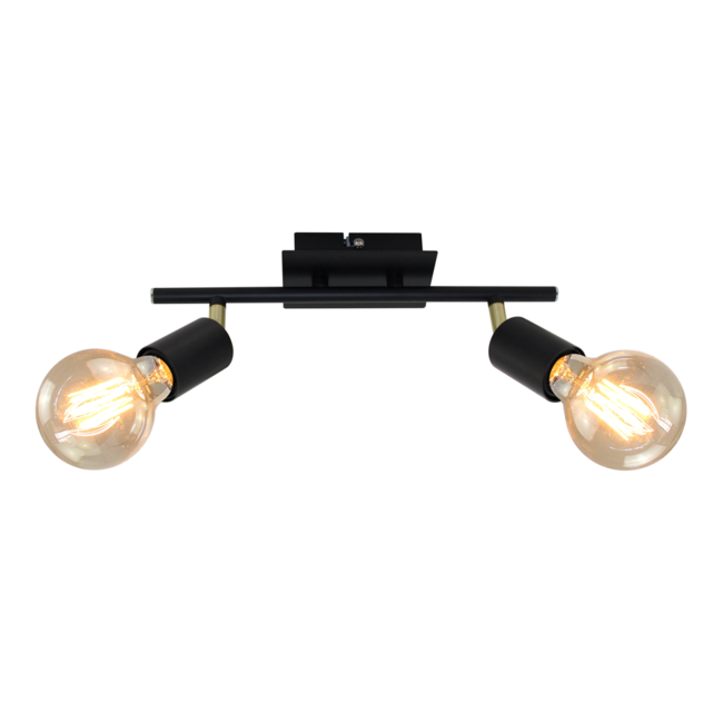 Modern ceiling lamp with 2 spotlights - Kel