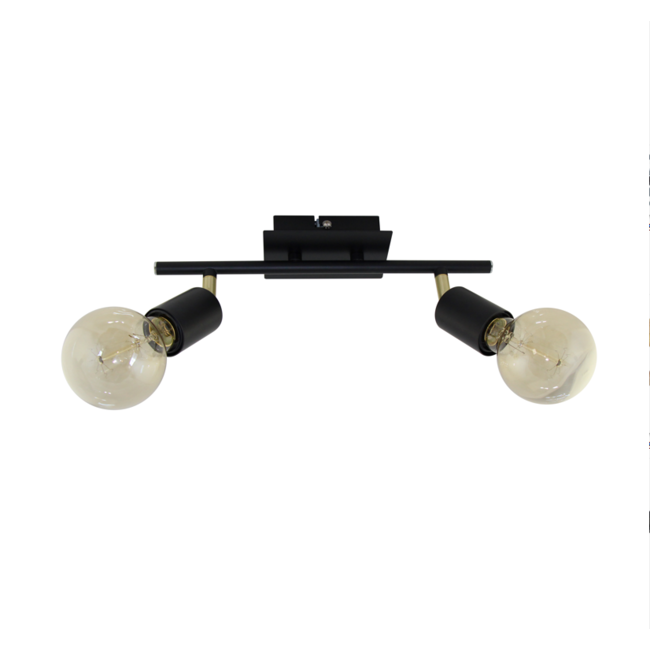 Modern ceiling lamp with 2 spotlights - Kel