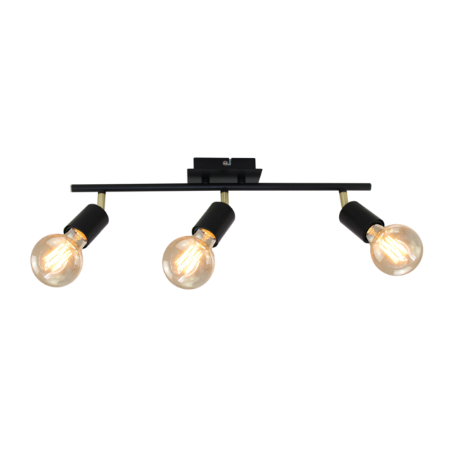 Modern ceiling lamp with 3 spotlights - Kelby