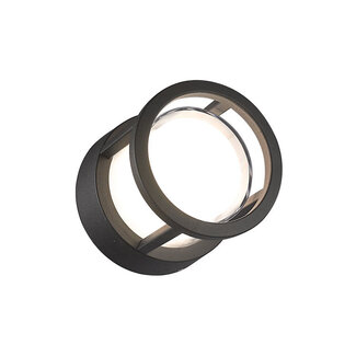 Round wall light Millie - black