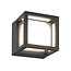Square outdoor wall lamp Miles - Black