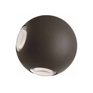Cosmo spherical outdoor wall light - Black