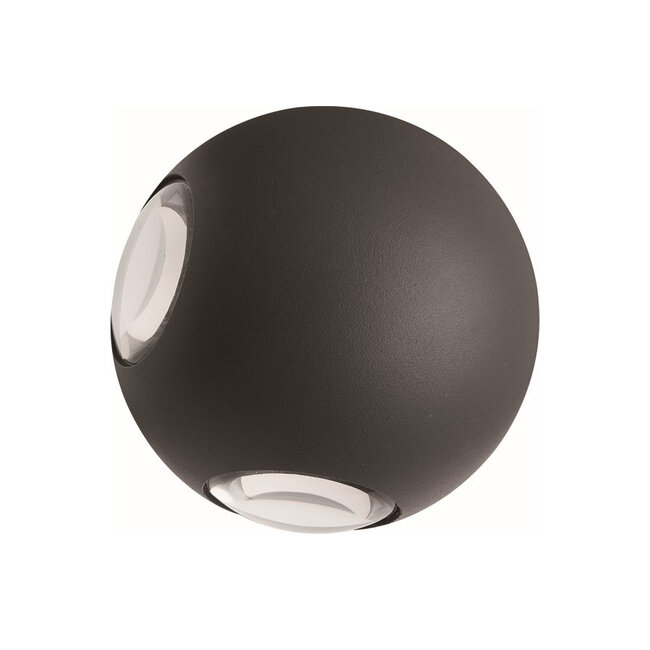 Spherical exterior wall light Cosmo - black