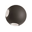 Spherical exterior wall light Cosmo - black