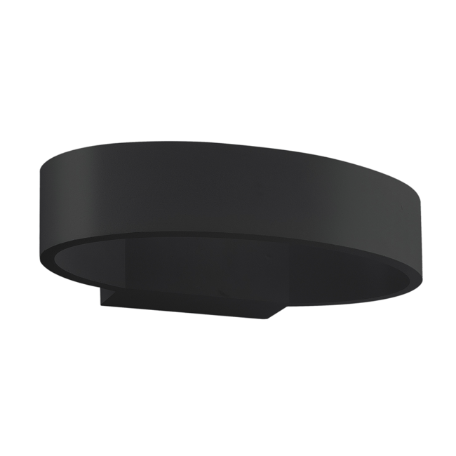 Design wall light outdoor Harley - black