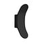 Designer outdoor wall light Stormy with integrated LED - black