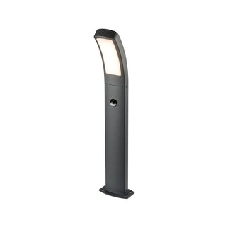 Modern outdoor lighting Reese with sensor - black