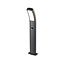Outdoor floor lamp Reese with sensor - black with integrated LED