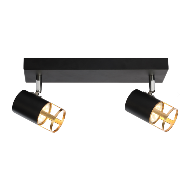 Industrial ceiling lamp with 2 spots - Oscar