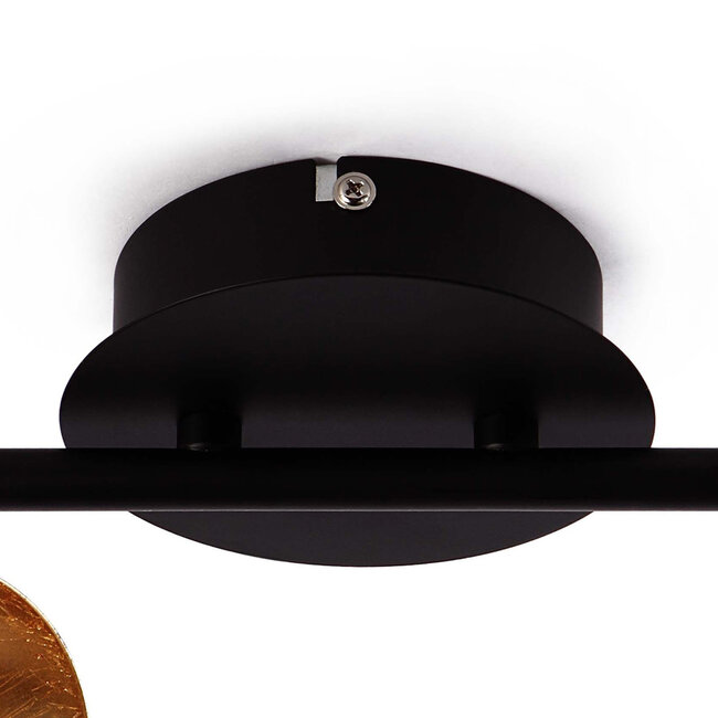 Industrial ceiling lamp with 2 spots - Orchid