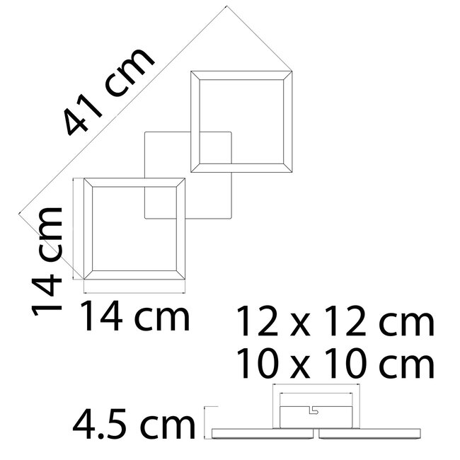 Design ceiling lamp Porter - 2-light