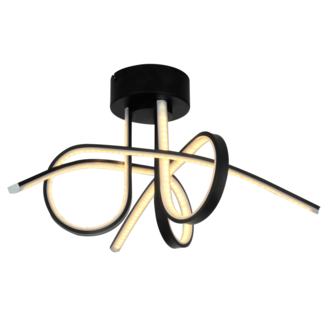 Black designer ceiling lamp Fallon - 3-step dimmable