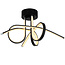 Black design ceiling lamp Fallon - 3-step dimmable