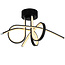 Black designer ceiling lamp Fallon - 3-step dimmable