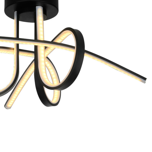 Black designer ceiling lamp Fallon - 3-step dimmable