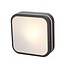 Modern square black wall lamp - Seb