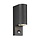 Moderna Lámpara de Pared Exterior en Negro 2 Luces Incl. Sensor - Curtis