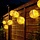 Solar light string with white lanterns 5.5 meters 50 lights - Paloma