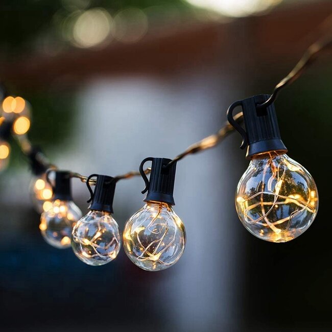 Solar light cord for outdoor 7.5 meters 25 lights - Zeus