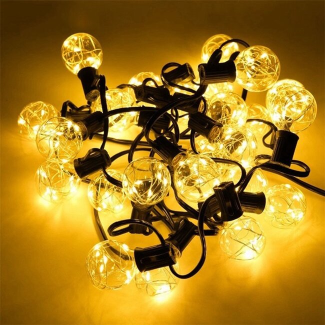 Solar string lights for outdoor use, 7.5 metres, 25 lights - Zeus