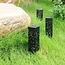 Black decorative solar spotlight Nola - Set of 6