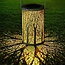 Atmospheric black solar table lamp Adara with integrated LED