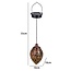 Atmospheric bronze solar pendant lamp - Emerald