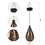 Solar hanging lamp drop design bronze - Zelia
