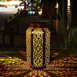 Solar table lamp bronze - Devi