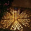 Solar table lamp Devi - bronze with integrated LED