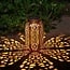 Solar table lamp Devi - bronze with integrated LED